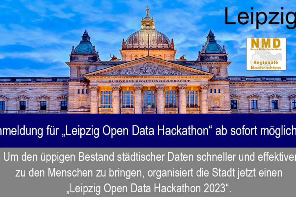 Anmeldung für „Leipzig Open Data Hackathon“ ab sofort möglich