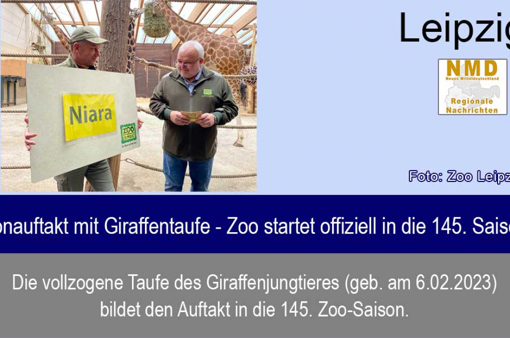Zoo Leipzig - Saisonauftakt mit Giraffentaufe - Zoo startet offiziell in die 145. Saison